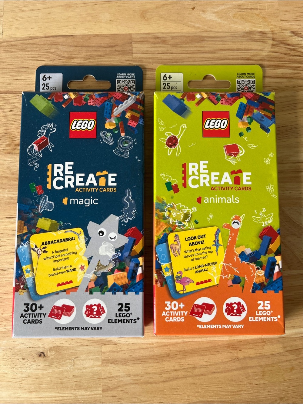 Lego Recreate Activity Cards - Blue & Green Packs